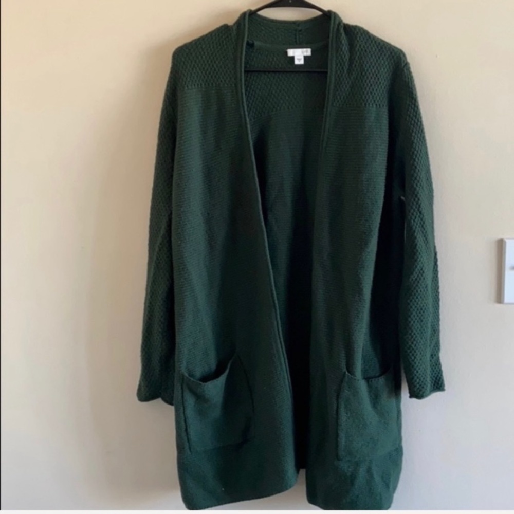 J.Jill Wool Blend Long Cardigan Sweater